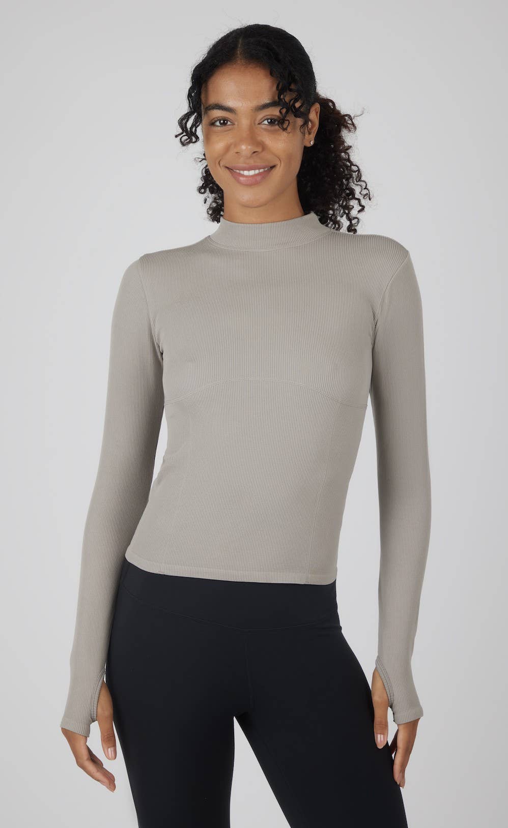 Women's Seamless Long Sleeve with Corset Details